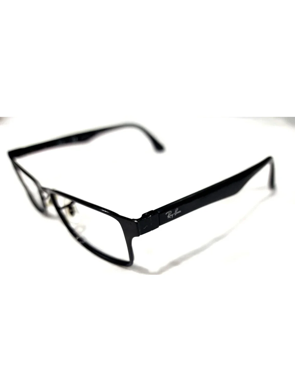 Ray Ban RB6238 2509 Black Metal Rectangle Eyeglasses 55-17 145 WHA